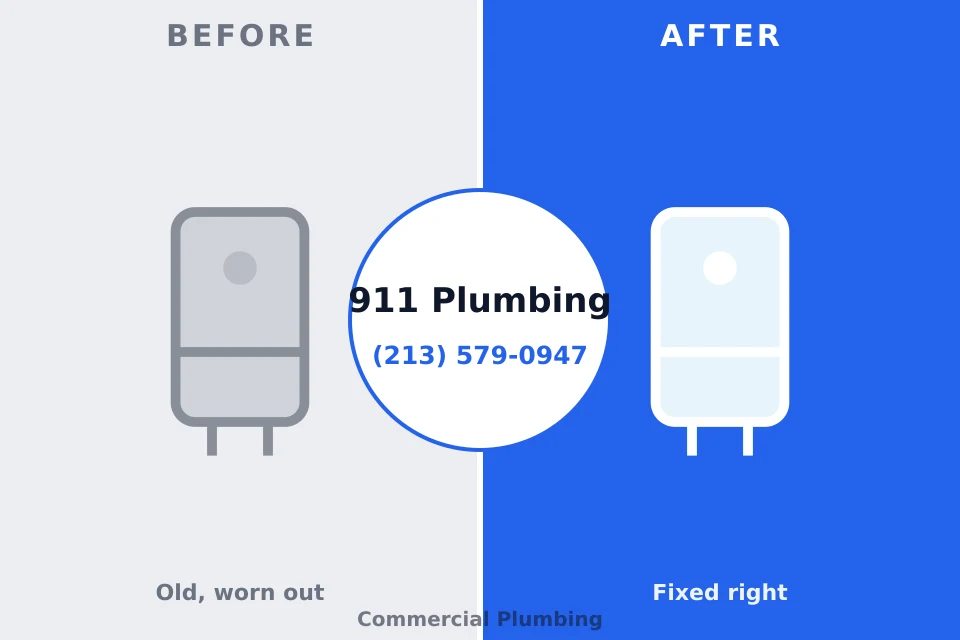 Before and after: plumbing repair Wilmington, IL